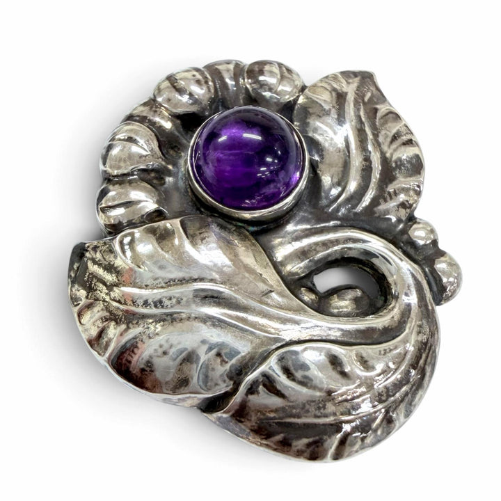 Great Georg Jensen Brooch flour Silver 925 Women