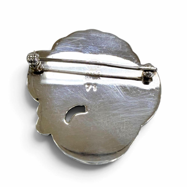 Great Georg Jensen Brooch flour Silver 925 Women