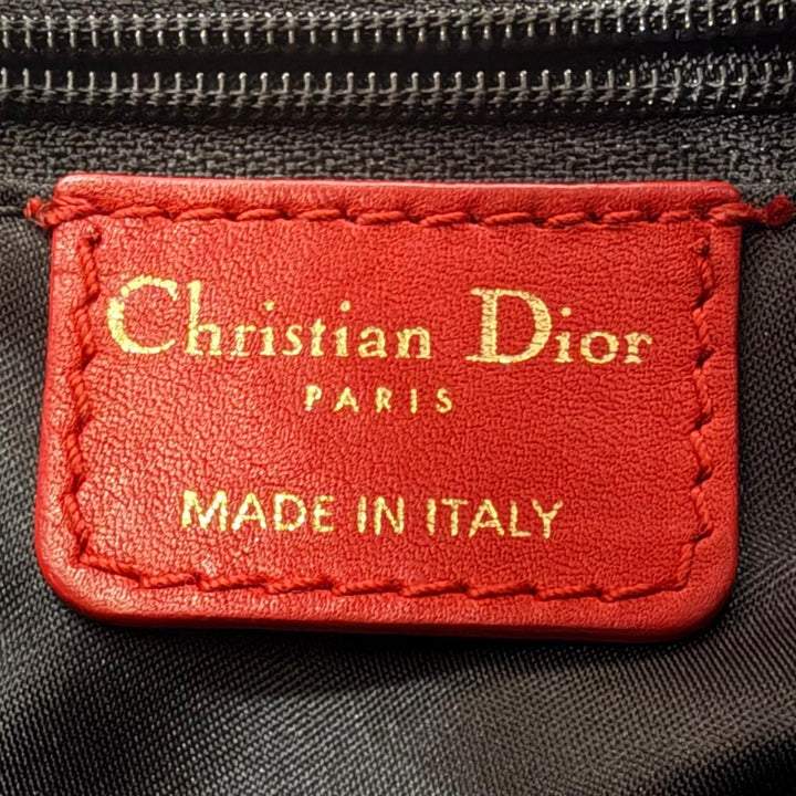 Excellent Christian Dior Rare Galliano-era logo charm, perforated frill one belt