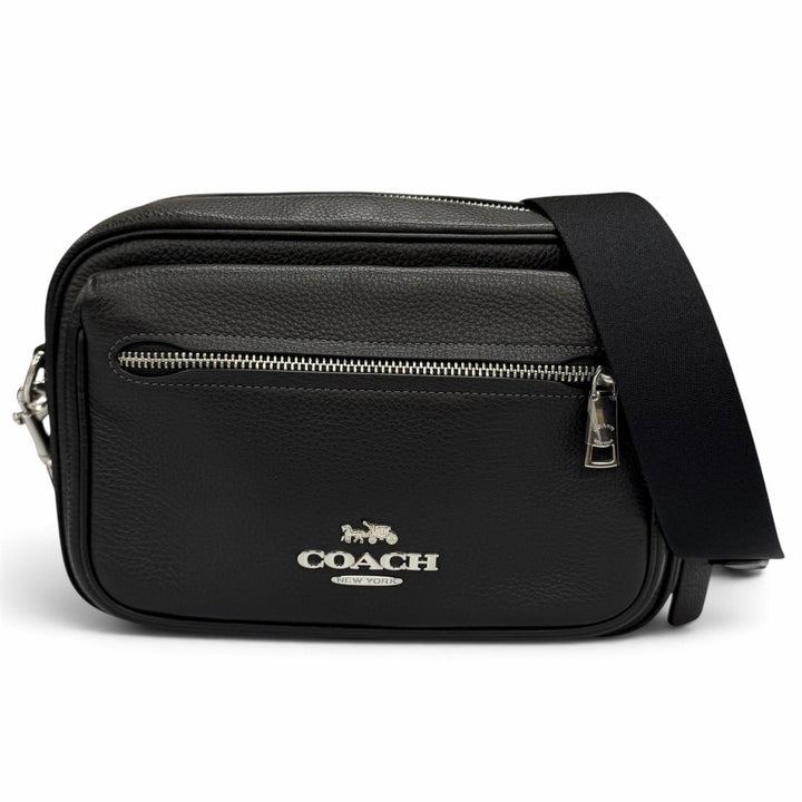 Pristine COACH Elias Refined Pebble Leather Cross Sling Bag Camera Bag CJ509