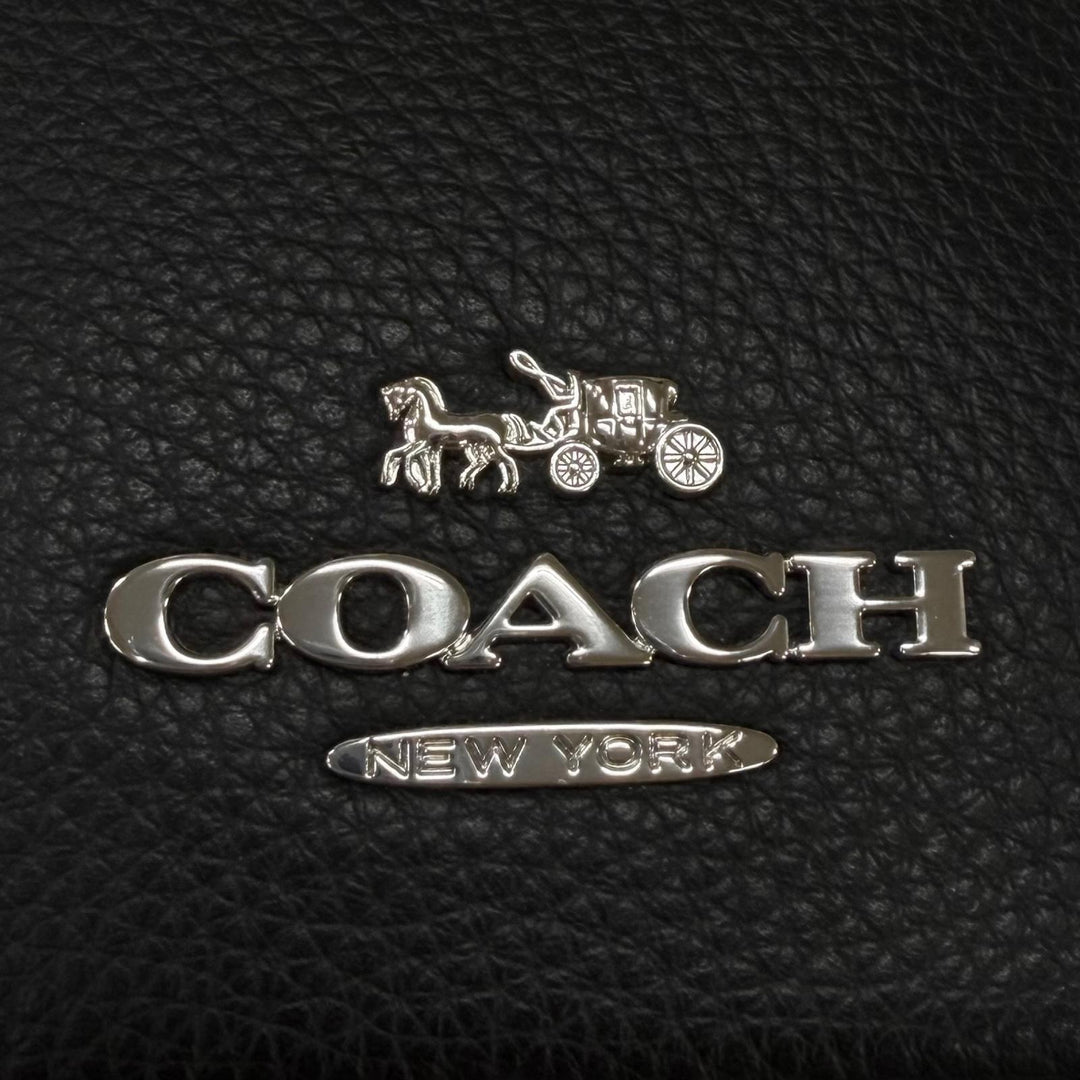 Pristine COACH Elias Refined Pebble Leather Cross Sling Bag Camera Bag CJ509