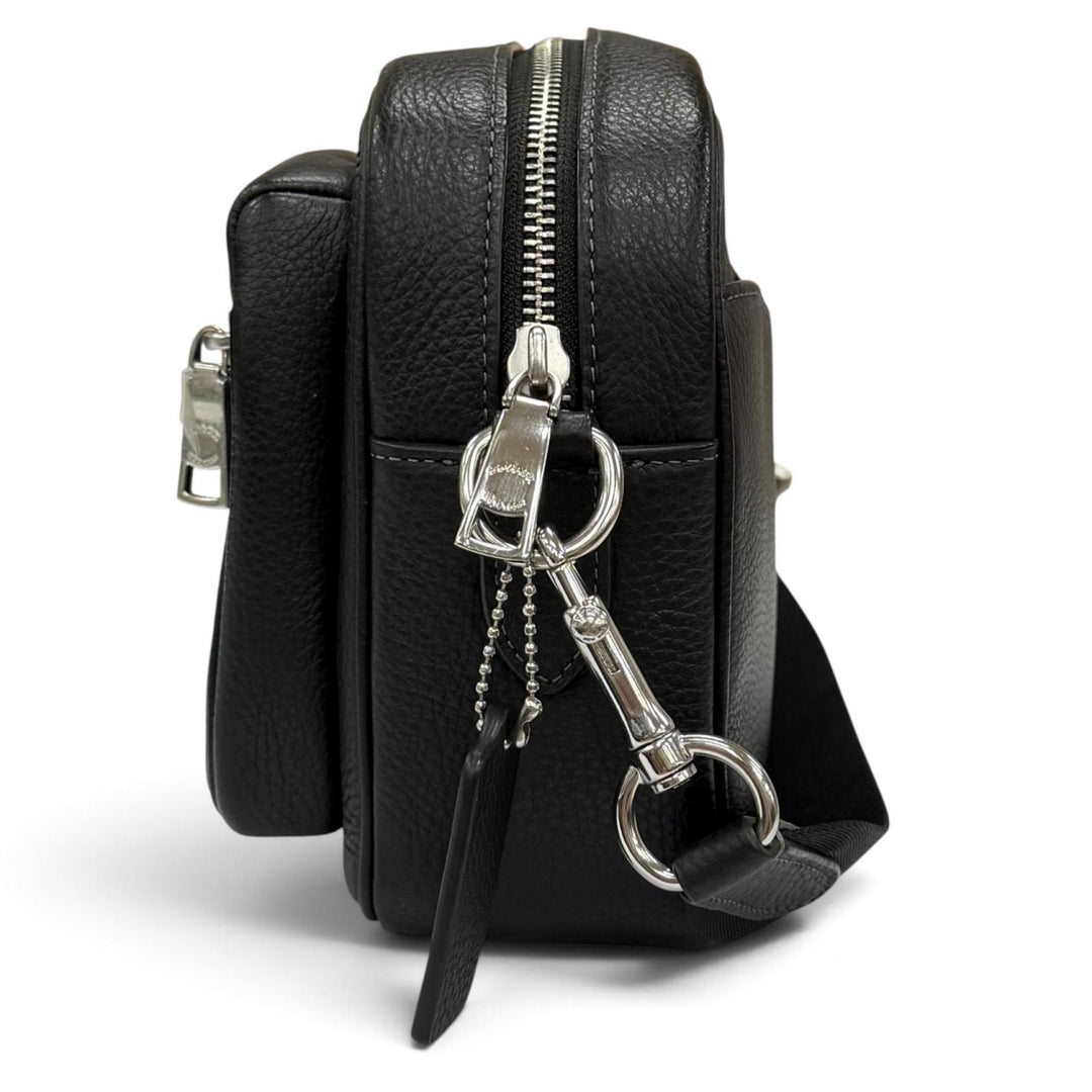 Pristine COACH Elias Refined Pebble Leather Cross Sling Bag Camera Bag CJ509