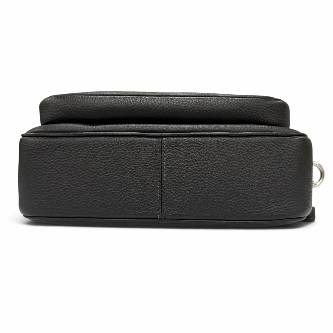 Pristine COACH Elias Refined Pebble Leather Cross Sling Bag Camera Bag CJ509