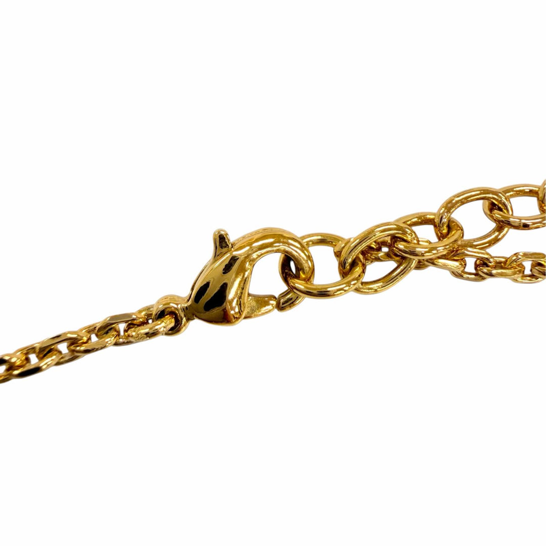 Pristine DIOR Petit CD Bracelet Crystal rhinestone accessories gold metal Women