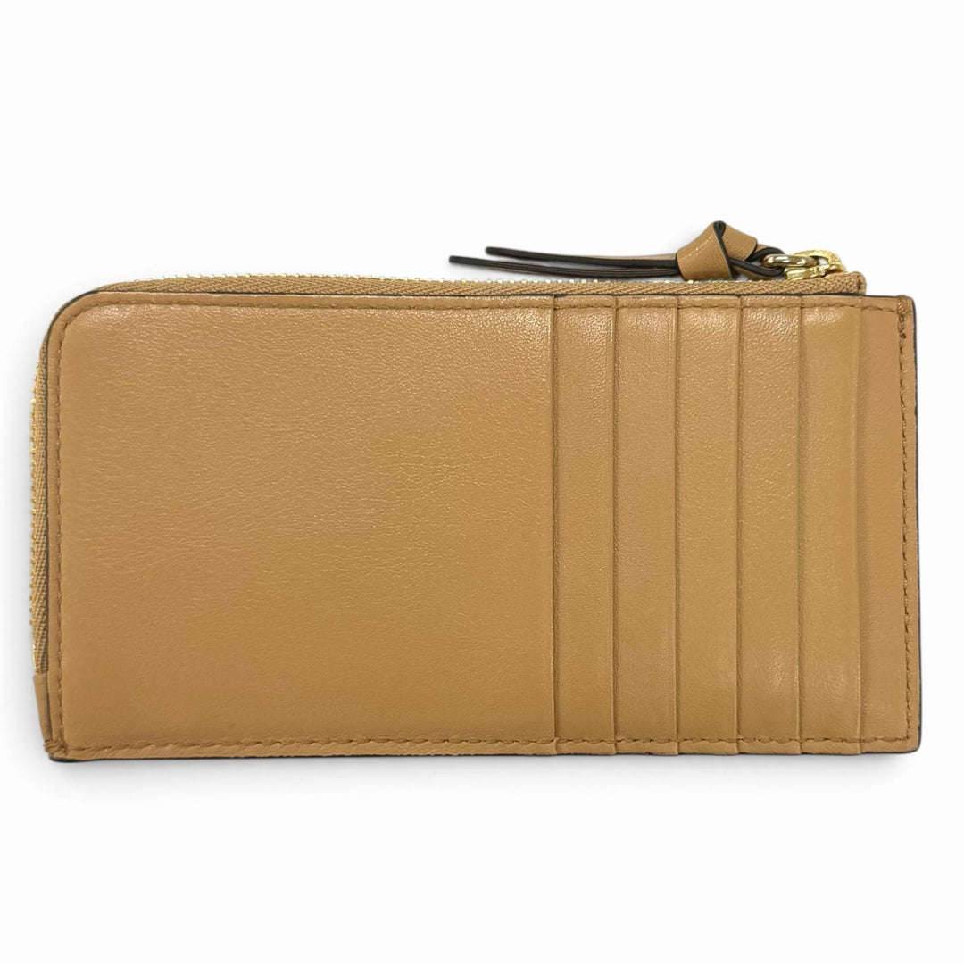 Pristine JIMMY CHOO Coin case JCB LANTI Logo Leather Fragment Case Pass Case
