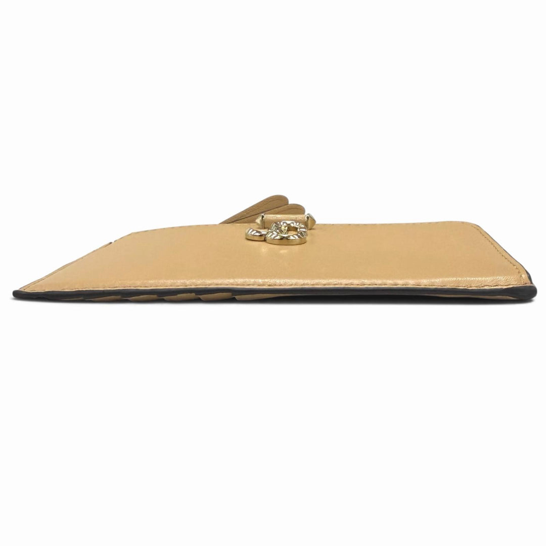 Pristine JIMMY CHOO Coin case JCB LANTI Logo Leather Fragment Case Pass Case