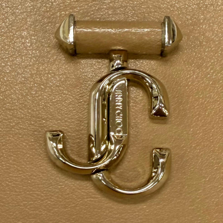 Pristine JIMMY CHOO Coin case JCB LANTI Logo Leather Fragment Case Pass Case