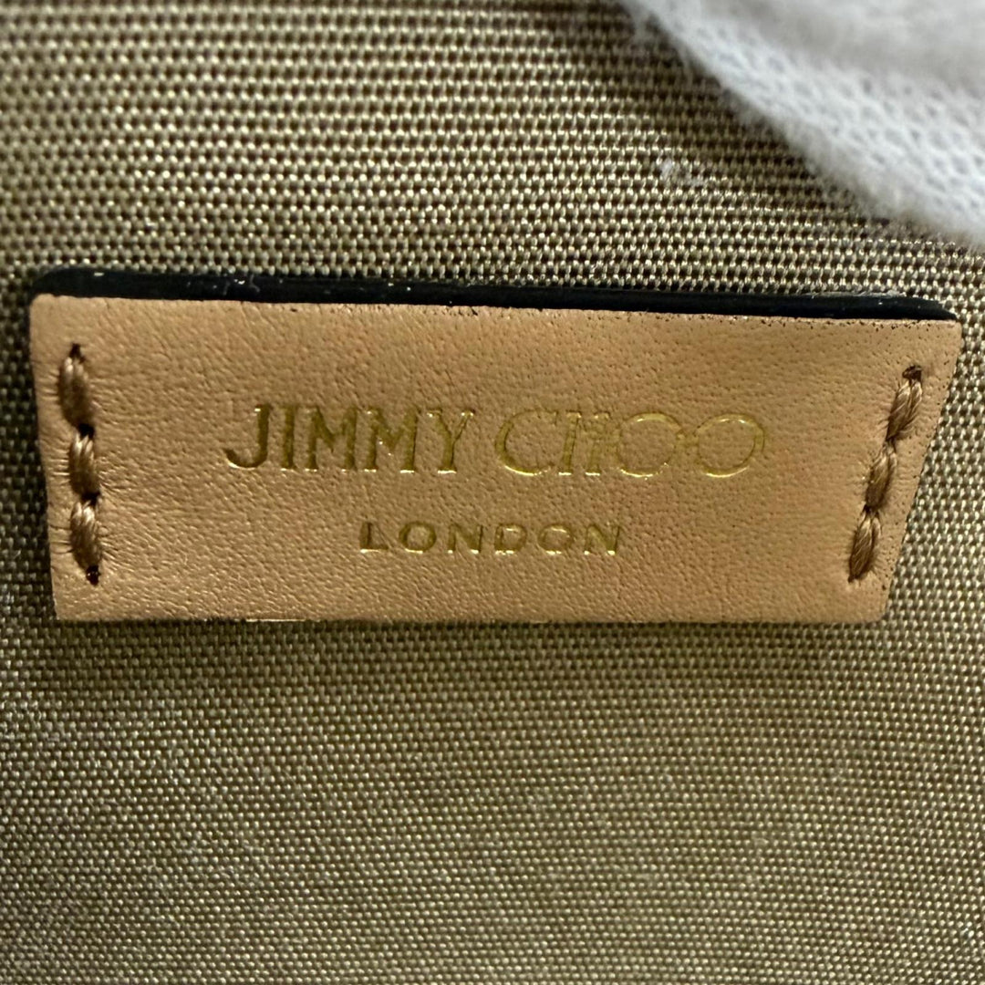 Pristine JIMMY CHOO Coin case JCB LANTI Logo Leather Fragment Case Pass Case