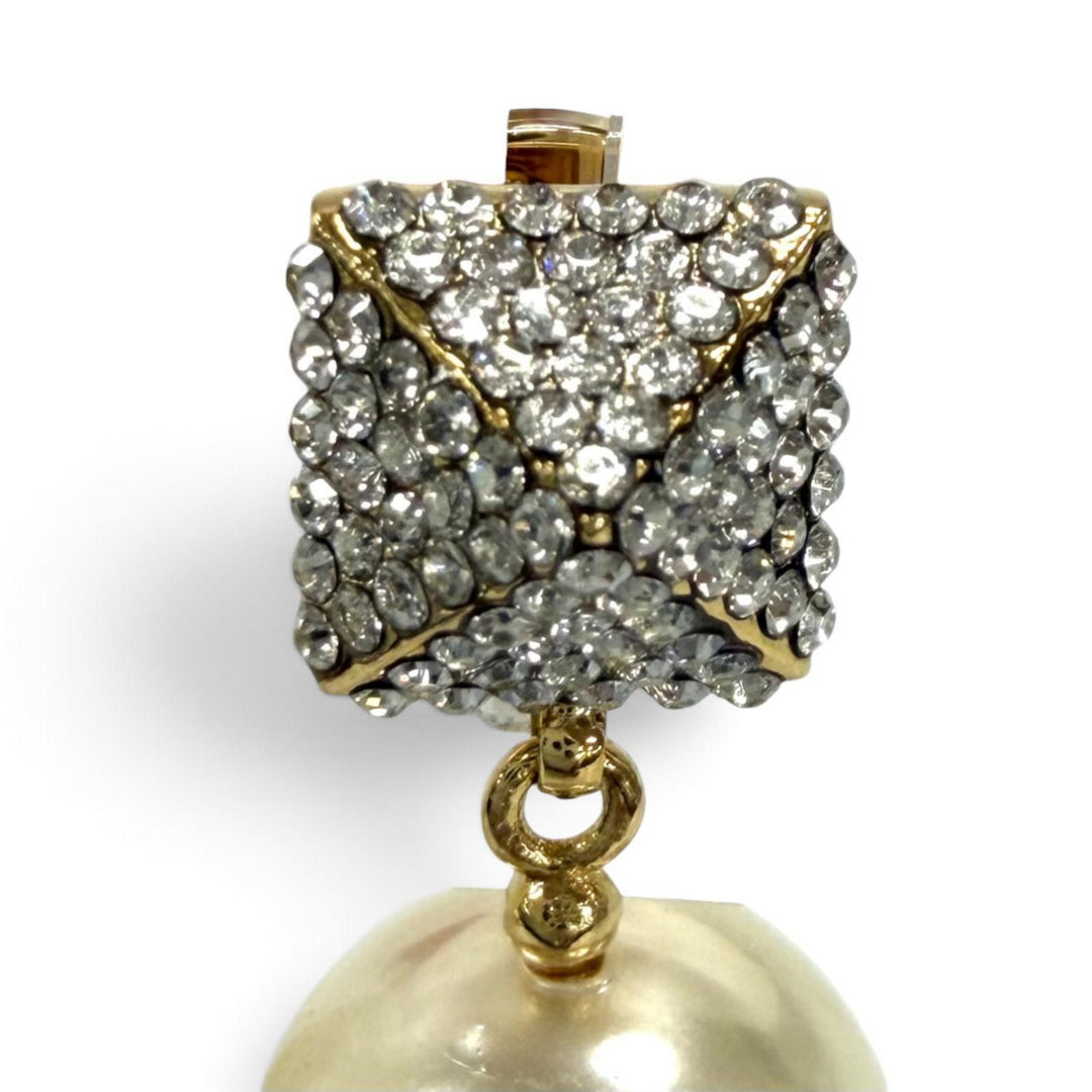 Pristine VALENTINO Pierce Eco Rockstuds, Swarovski Crystals, Pearl Beads, Swing