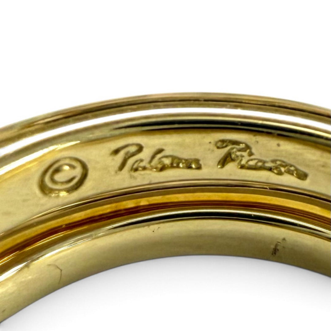 Great TIFFANY&Co. Ring ring cross diamond Yellow Gold 750(YG) Women