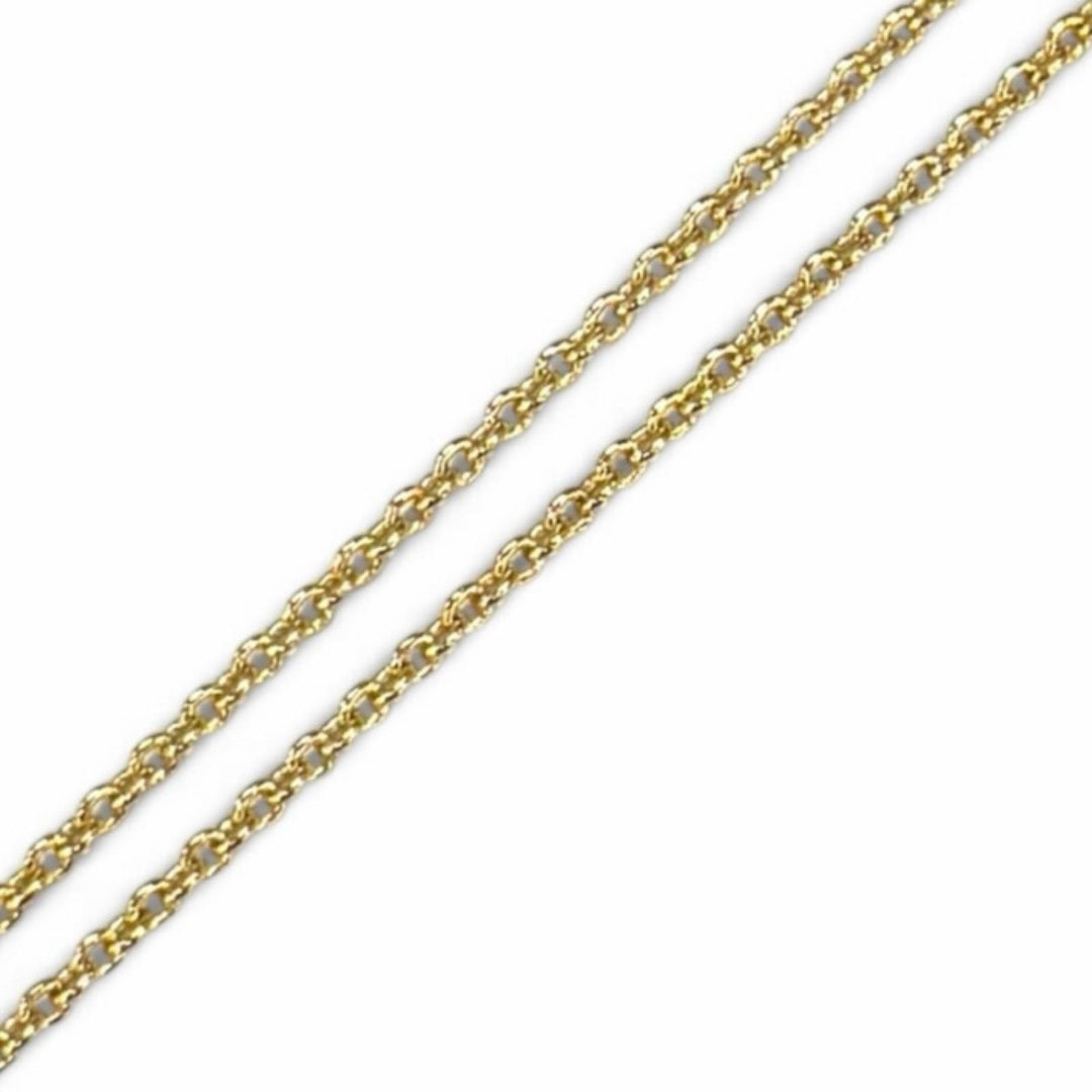 Excellent CHANEL Necklace COCO Mark Heart Pendant gold Women I26P