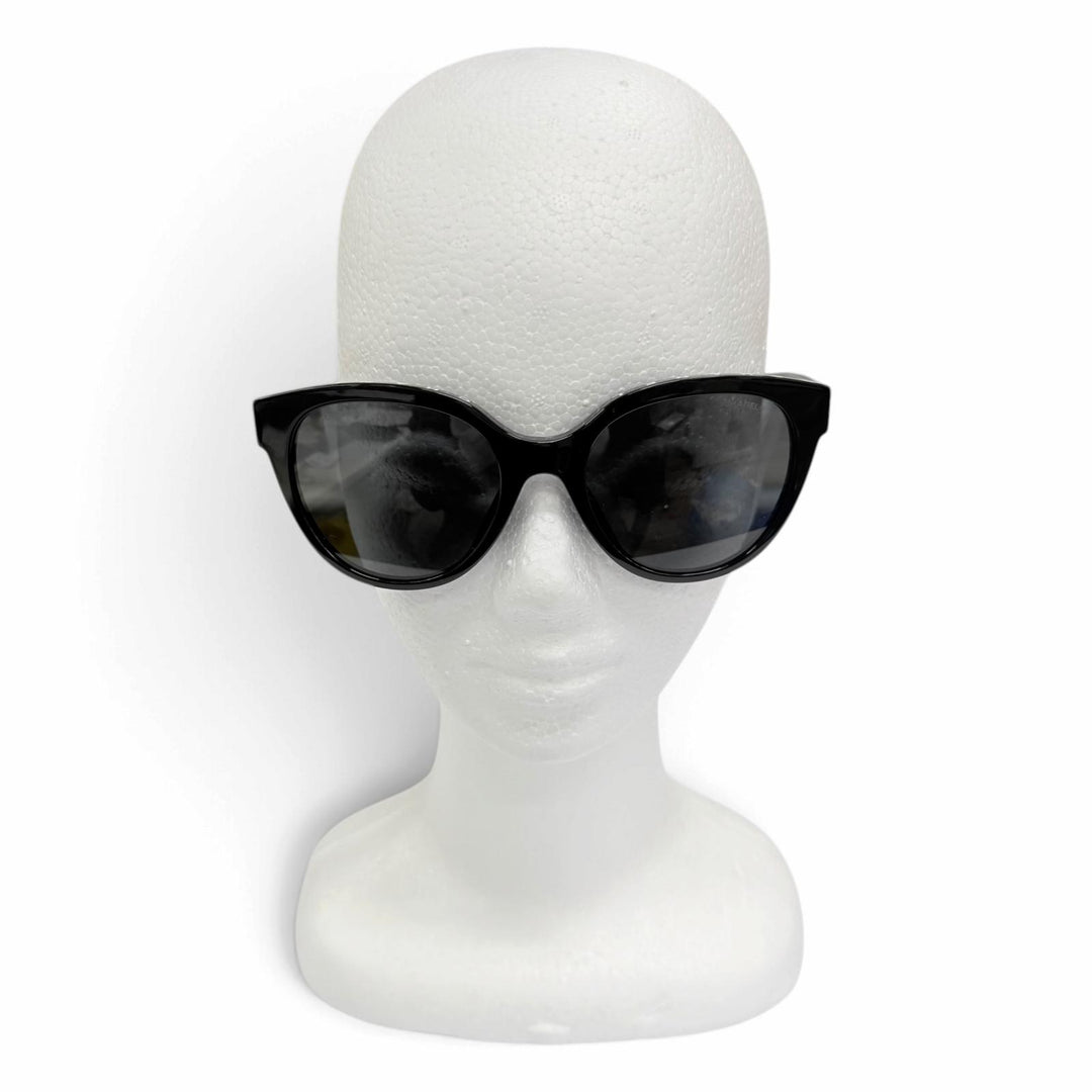 Excellent CHANEL sunglasses Logo COCO Mark black Women 5414-A