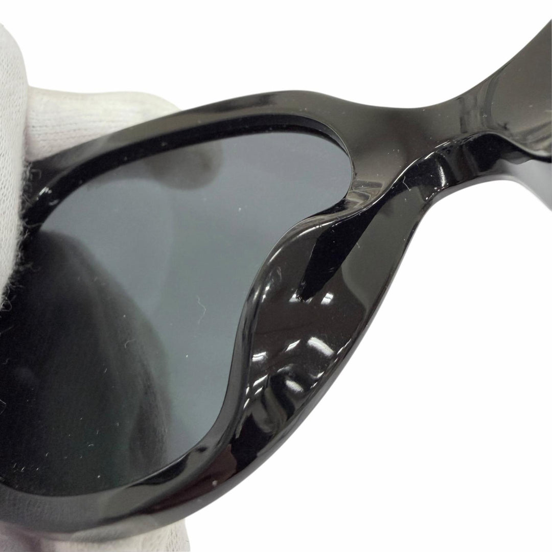 Excellent CHANEL sunglasses Logo COCO Mark black Women 5414-A