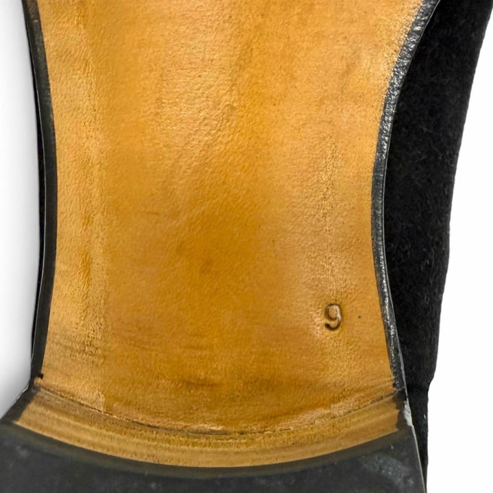 Great WH boots Side Gore black Suede leather mens 9 6900