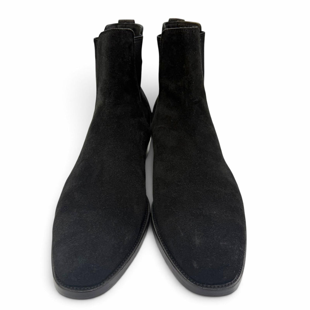 Great WH boots Side Gore black Suede leather mens 9 6900