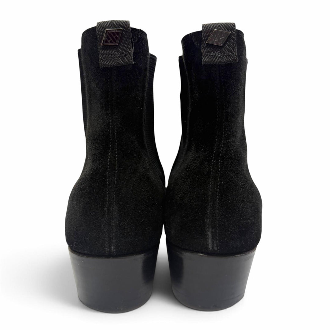 Great WH boots Side Gore black Suede leather mens 9 6900