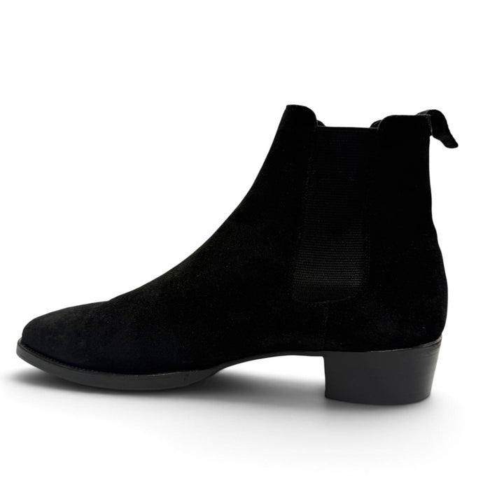 Great WH boots Side Gore black Suede leather mens 9 6900