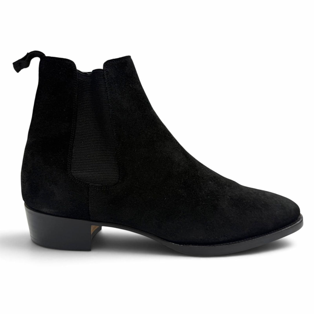 Great WH boots Side Gore black Suede leather mens 9 6900