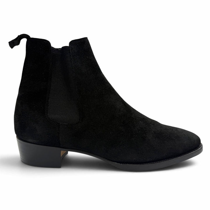 Great WH boots Side Gore black Suede leather mens 9 6900