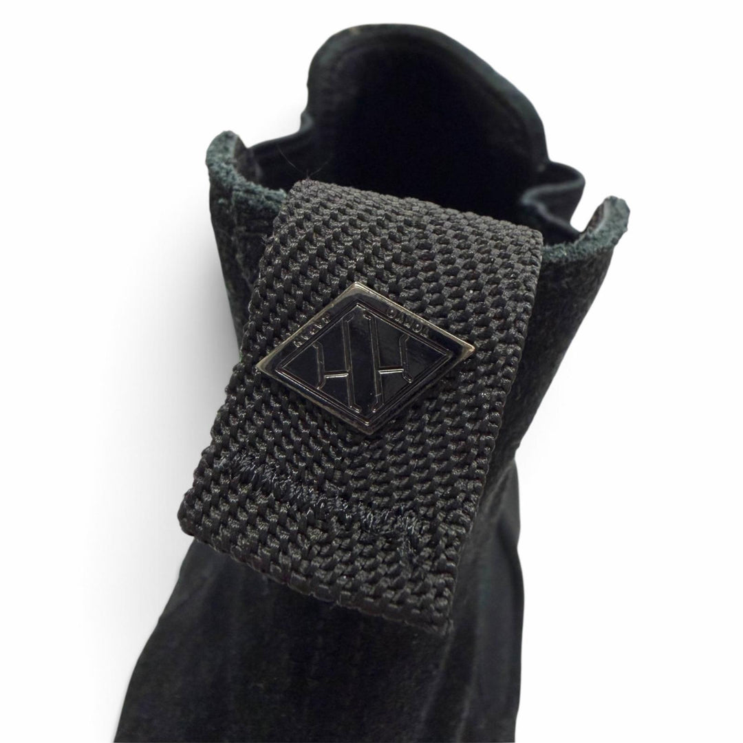 Great WH boots Side Gore black Suede leather mens 9 6900