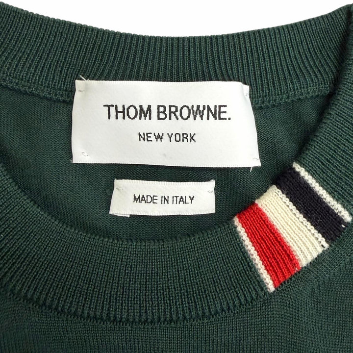 Excellent THOM BROWNE sweater Tricolor lightweight long-sleeved