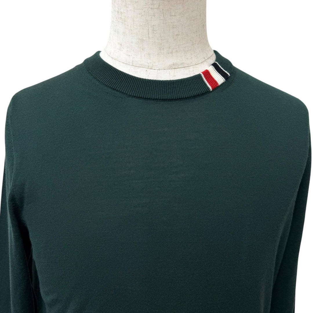 Excellent THOM BROWNE sweater Tricolor lightweight long-sleeved