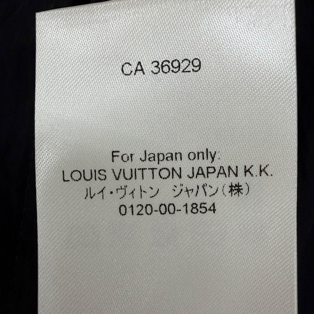 Great LOUIS VUITTON Nylon jacket Monogram Hooded black Nylon Women IT 42