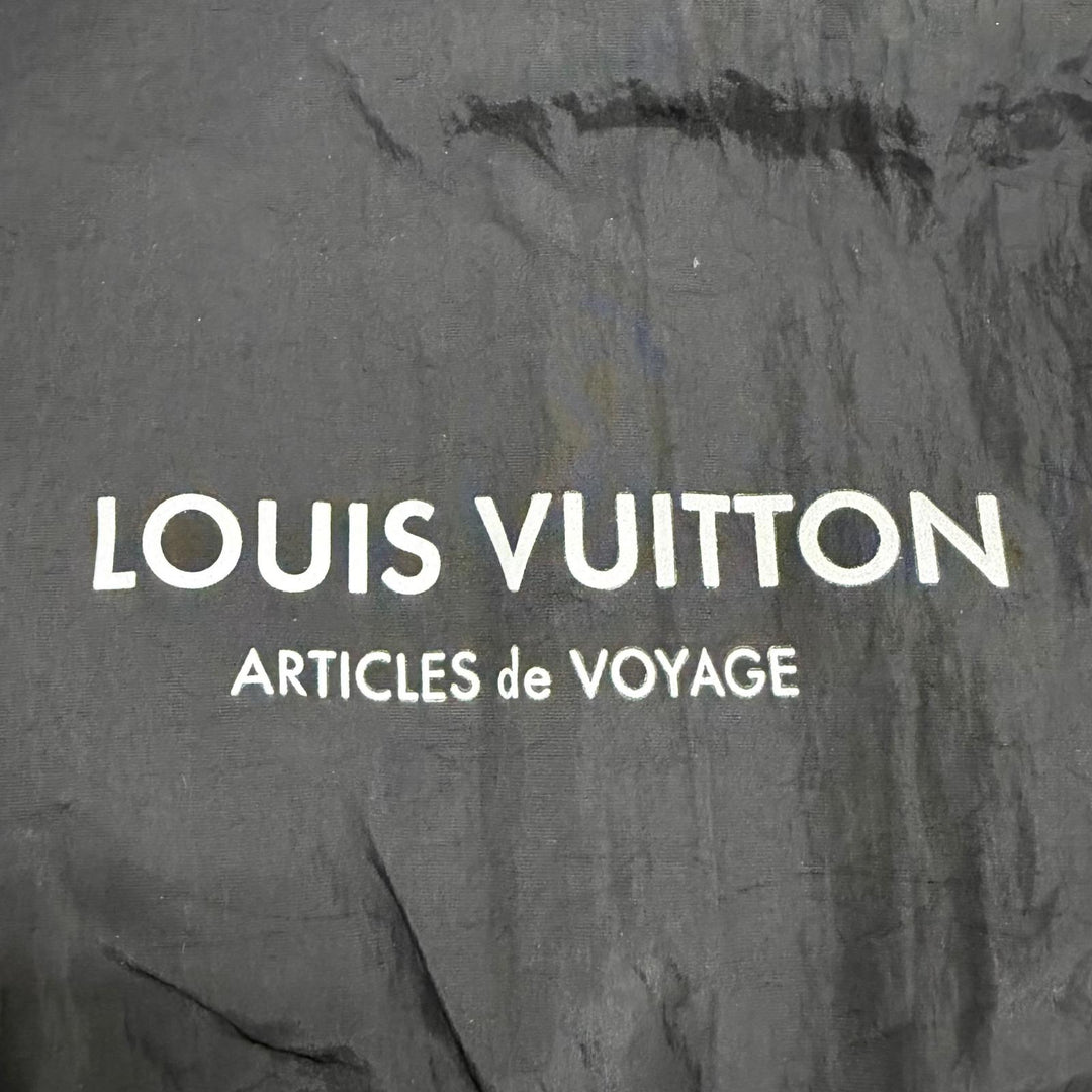Great LOUIS VUITTON Nylon jacket Monogram Hooded black Nylon Women IT 42