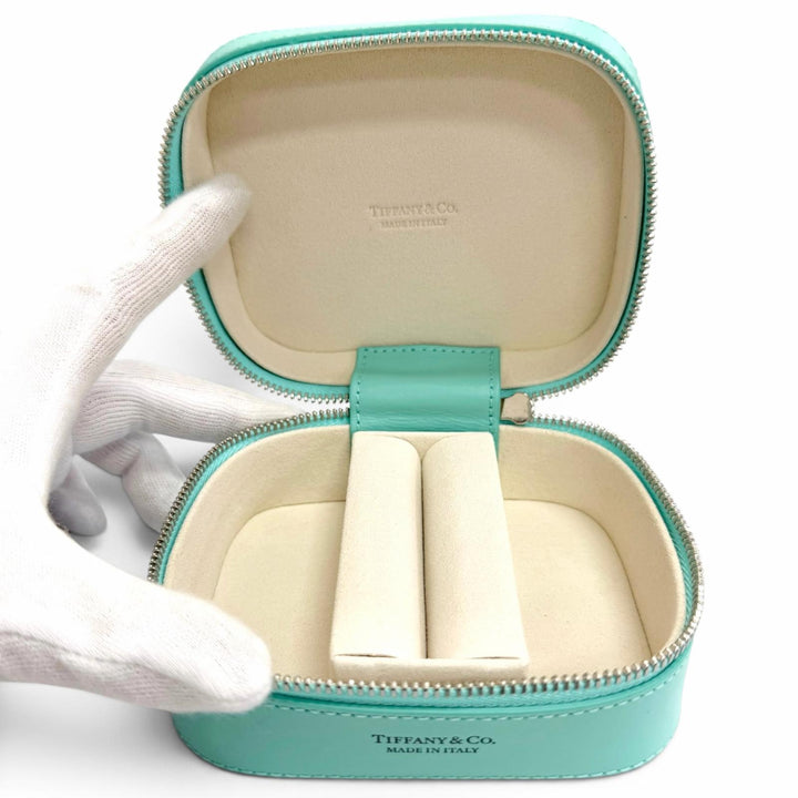 Pristine TIFFANY&Co. Accessory pouch, jewelry case, jewelry box blue Women