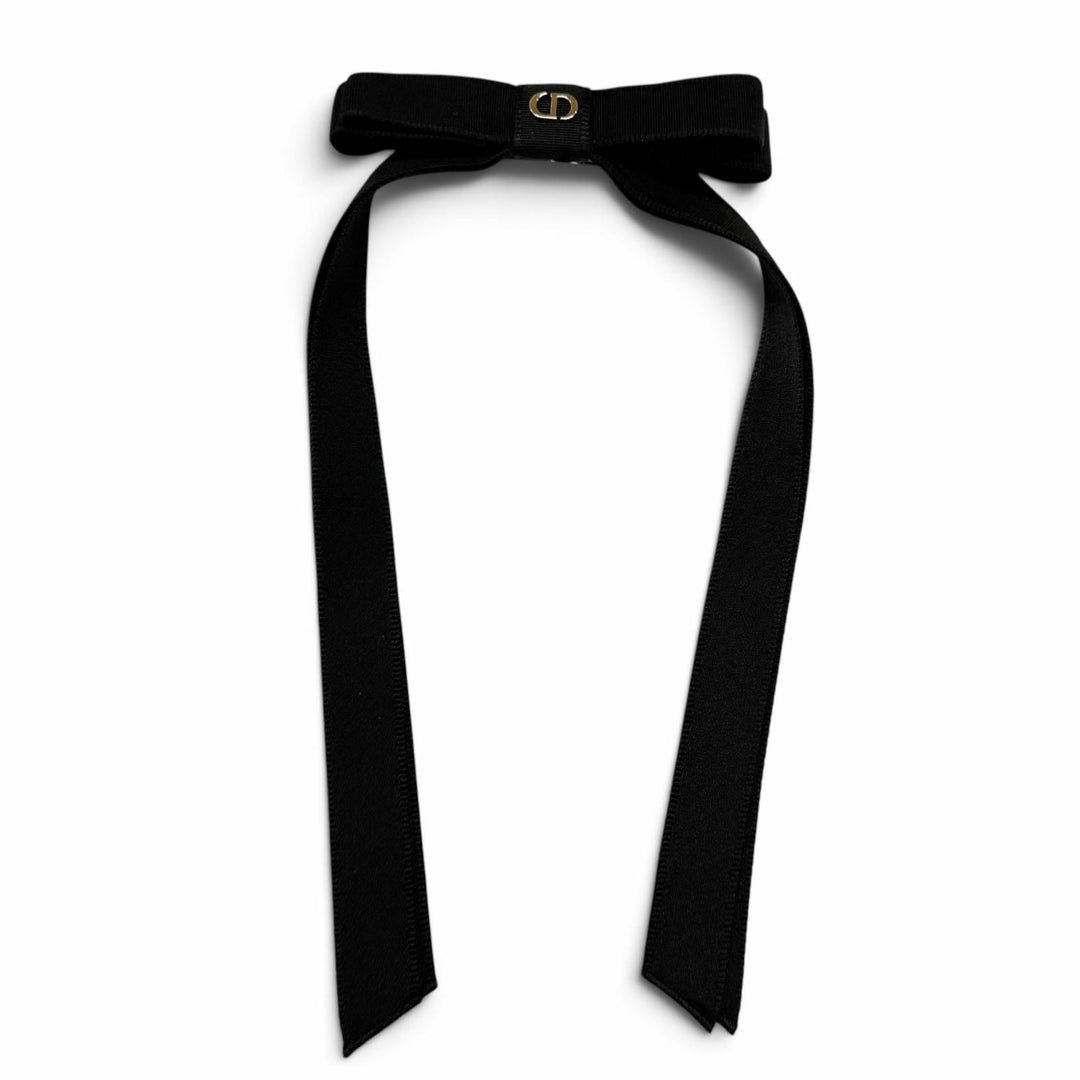 Pristine Christian Dior Valletta CD logo ribbon black Rayon Women 45DT952E132