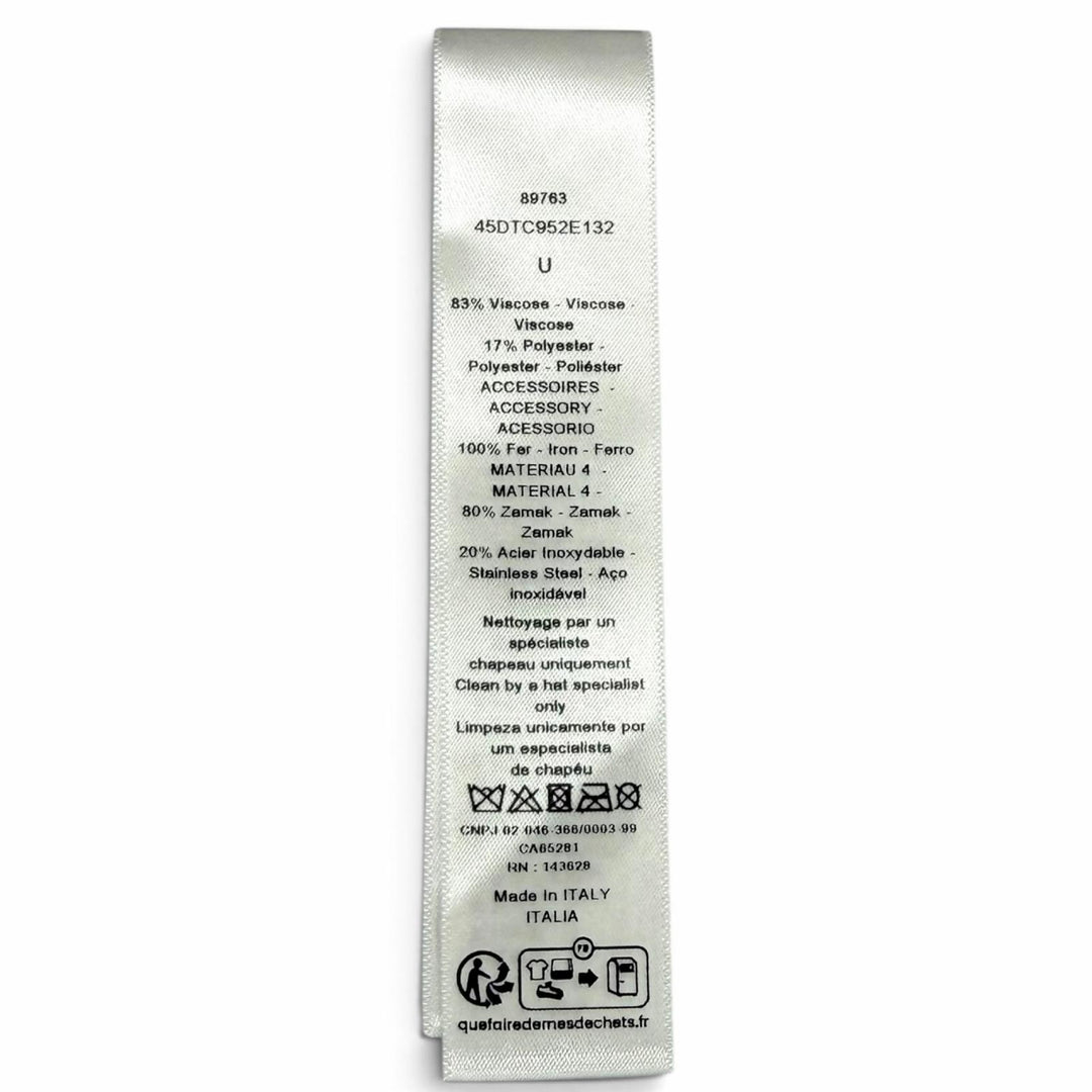 Pristine Christian Dior Valletta CD logo ribbon black Rayon Women 45DT952E132