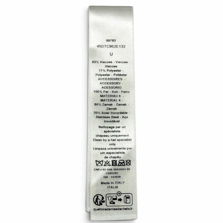 Pristine Christian Dior Valletta CD logo ribbon black Rayon Women 45DT952E132