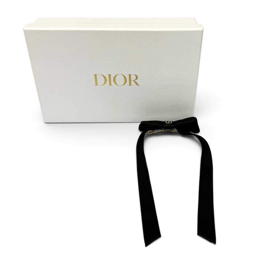 Pristine Christian Dior Valletta CD logo ribbon black Rayon Women 45DT952E132