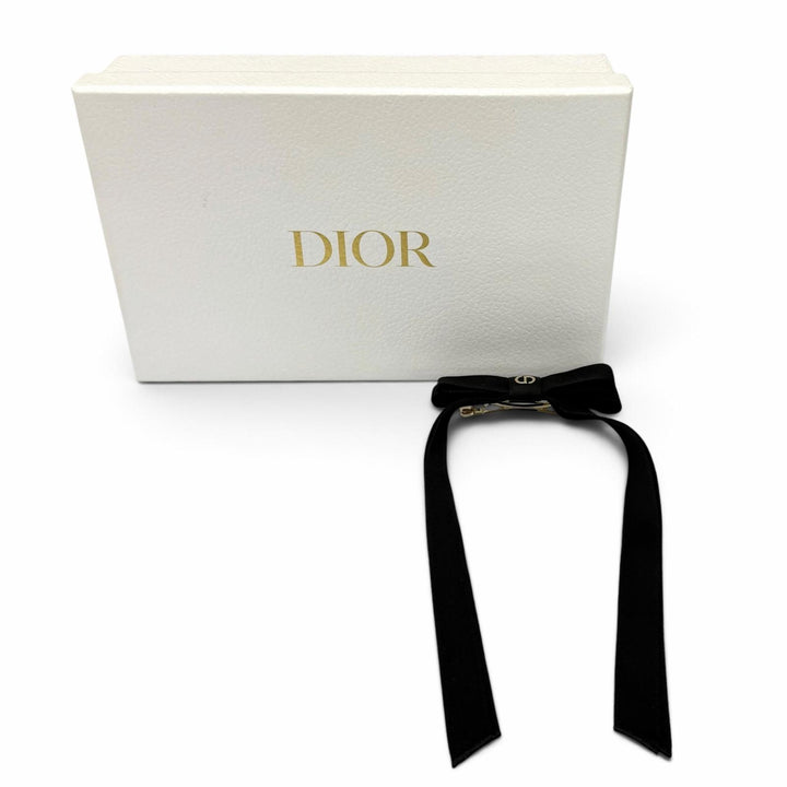 Pristine Christian Dior Valletta CD logo ribbon black Rayon Women 45DT952E132