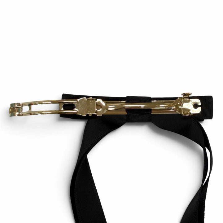 Pristine Christian Dior Valletta CD logo ribbon black Rayon Women 45DT952E132