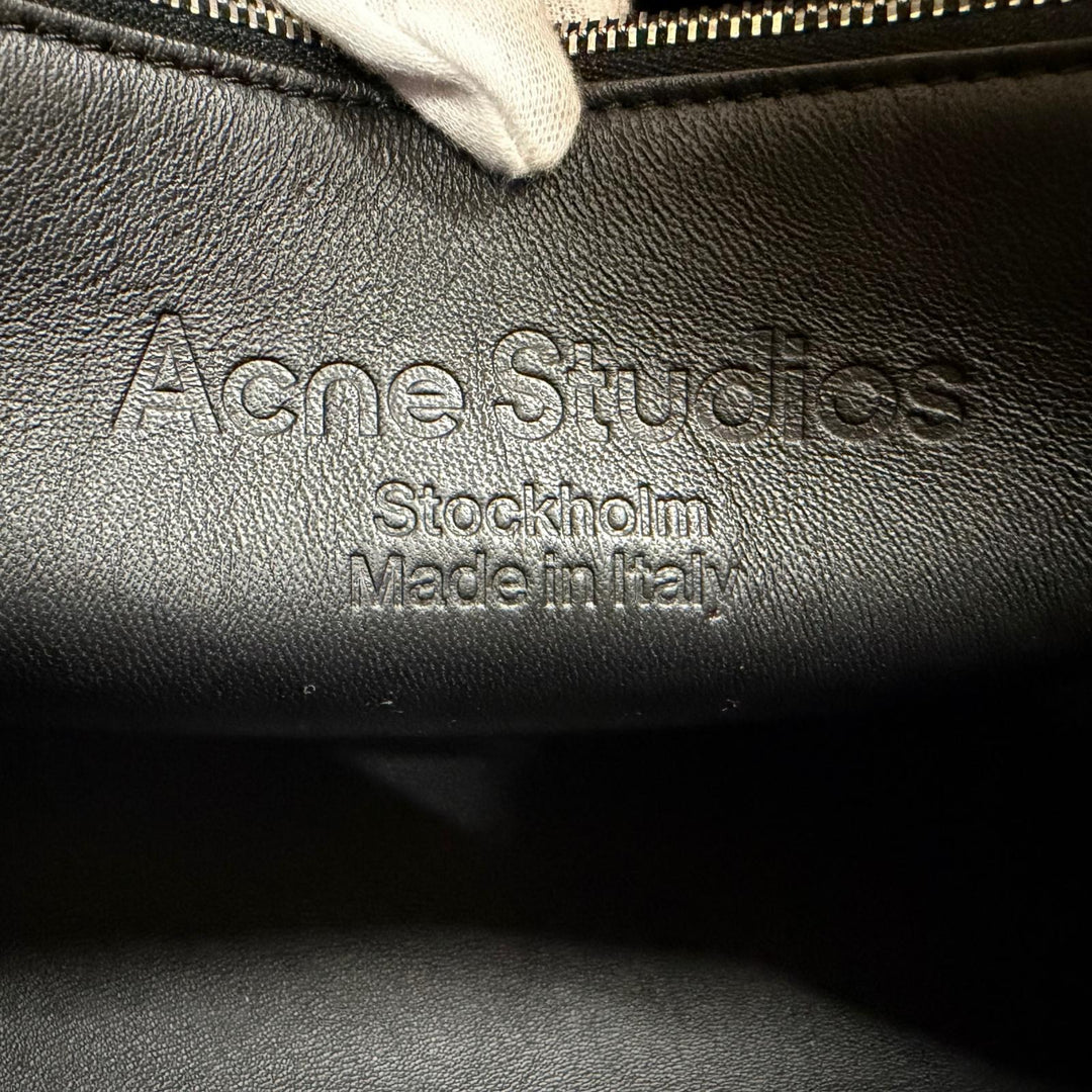 Excellent ACNE STUDIOS Tote Bag MUSUBI Studded 2-Way Leather Shoulder Dark brown