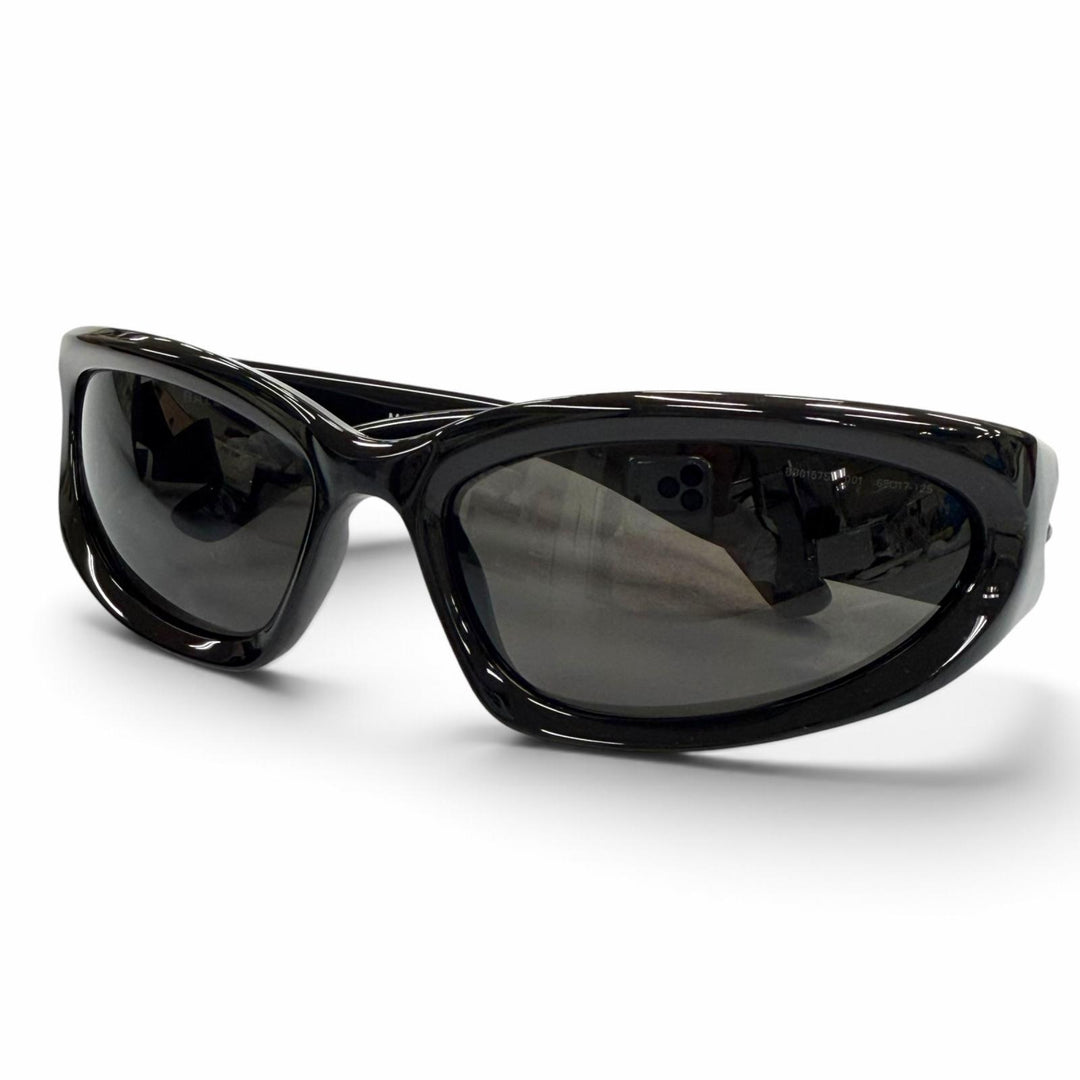 Excellent BALENCIAGA sunglasses SWIFT OVAL Eyewear black mens BB0157S