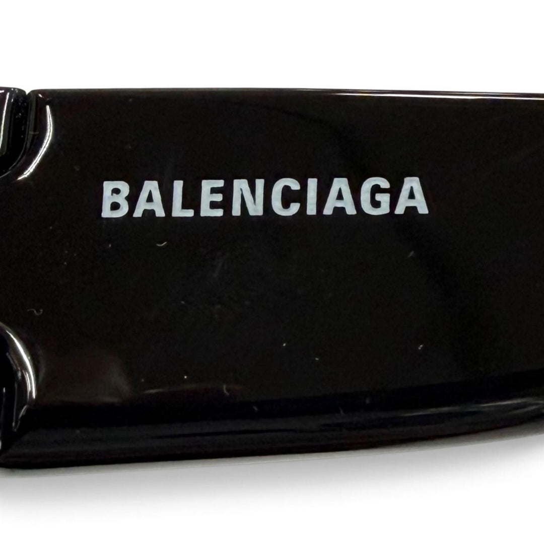 Excellent BALENCIAGA sunglasses SWIFT OVAL Eyewear black mens BB0157S