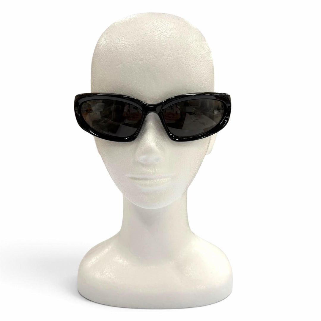 Excellent BALENCIAGA sunglasses SWIFT OVAL Eyewear black mens BB0157S