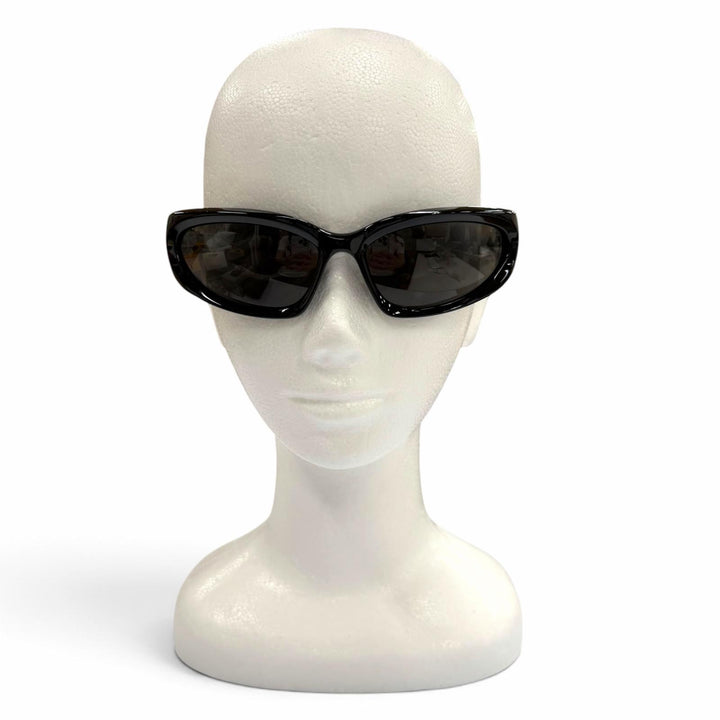 Excellent BALENCIAGA sunglasses SWIFT OVAL Eyewear black mens BB0157S