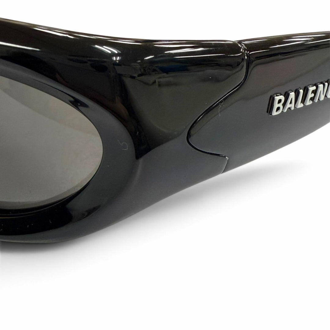 Excellent BALENCIAGA sunglasses SWIFT OVAL Eyewear black mens BB0157S