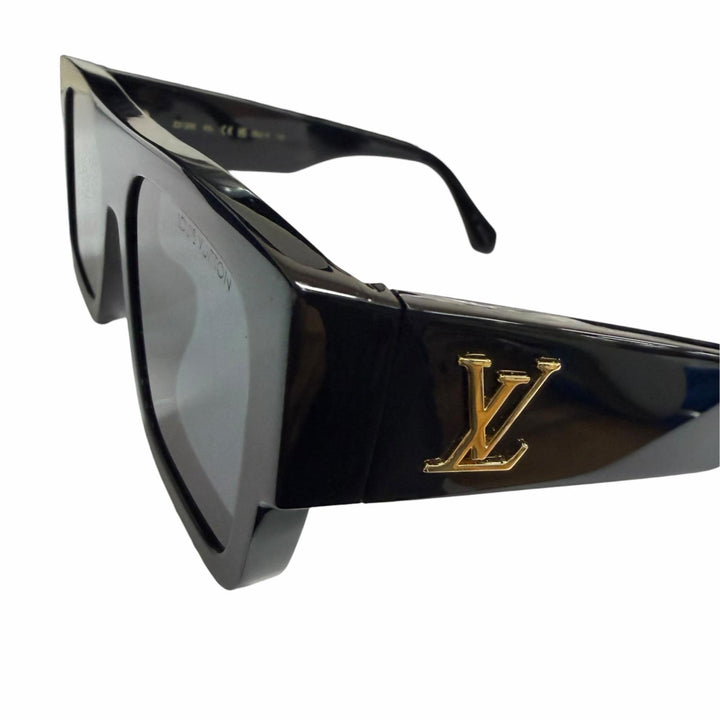 Very Good LOUIS VUITTON sunglasses LV Crash Square black mens Z2125E