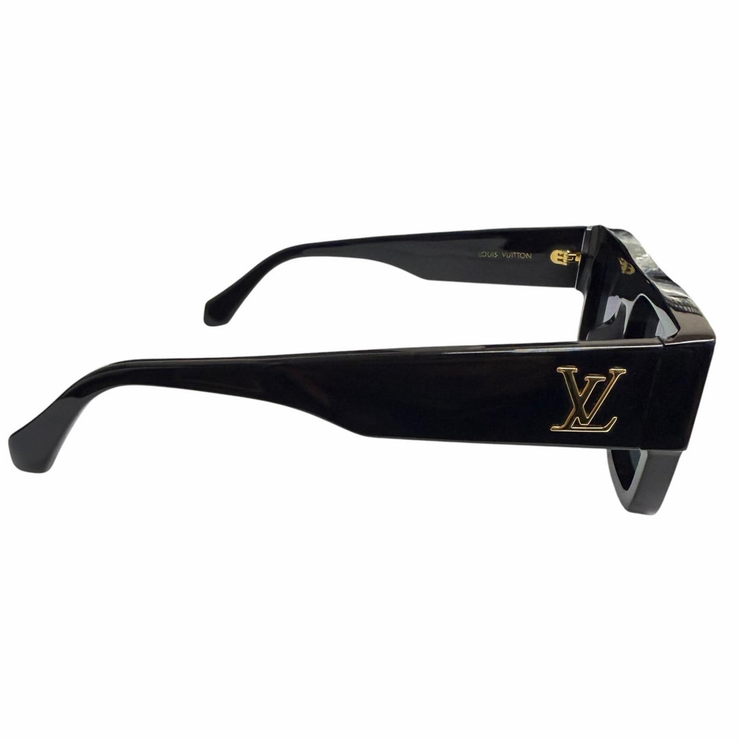 Very Good LOUIS VUITTON sunglasses LV Crash Square black mens Z2125E