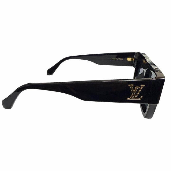 Very Good LOUIS VUITTON sunglasses LV Crash Square black mens Z2125E