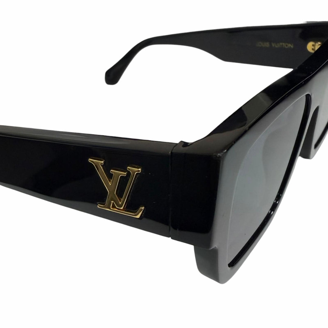 Very Good LOUIS VUITTON sunglasses LV Crash Square black mens Z2125E