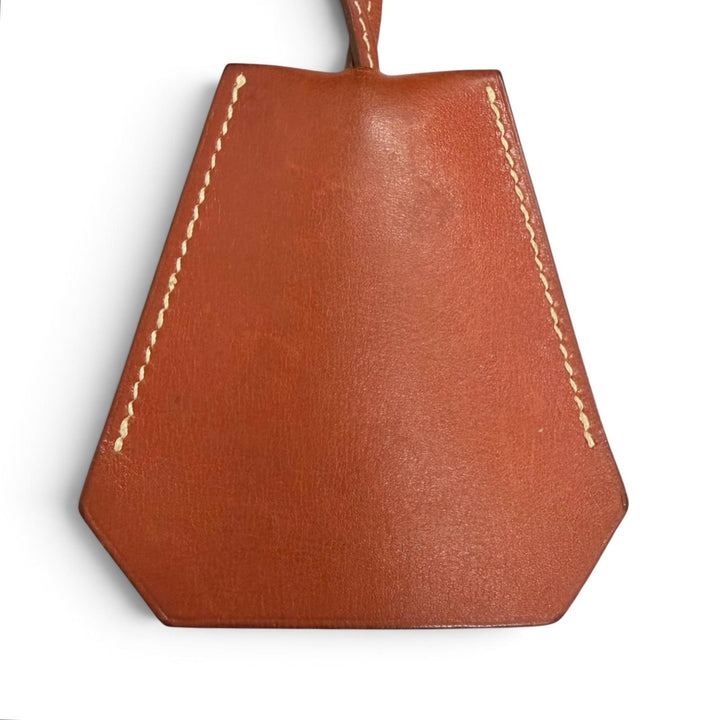 Great HERMES Necklace Margiela era Clochette keyring Brown