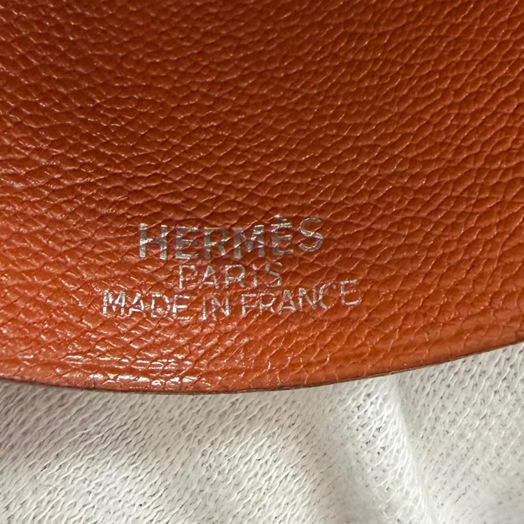 Great HERMES Necklace Margiela era Clochette keyring Brown