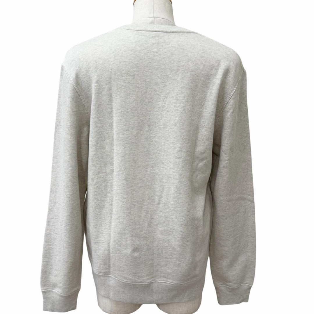 Excellent LOEWE sweat logo embroidery Gray cotton mens M H526Y24J17