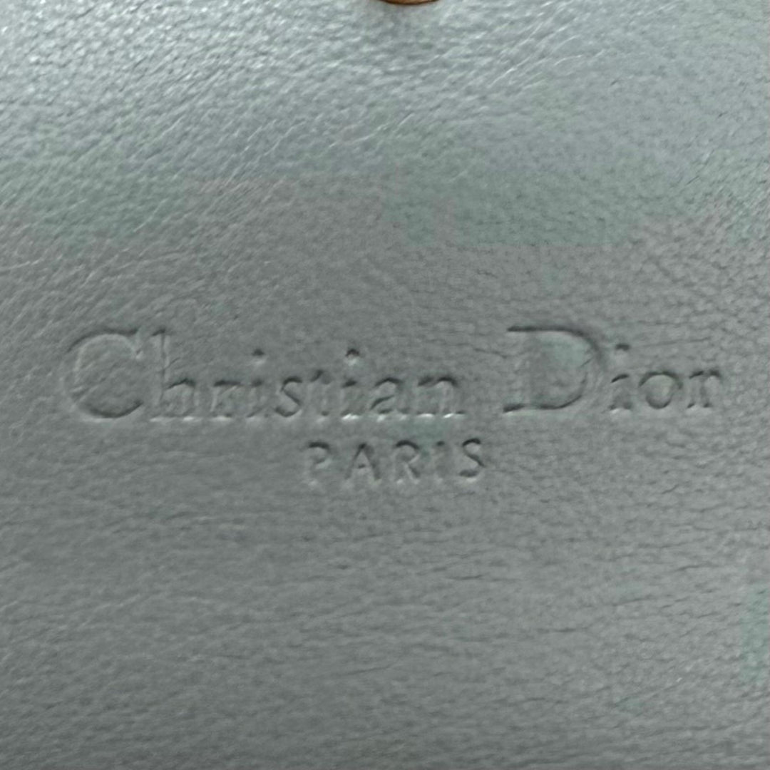 Pristine Christian Dior Purse Lady Dior Cannage Chain Leather Wallet S0020OVRB