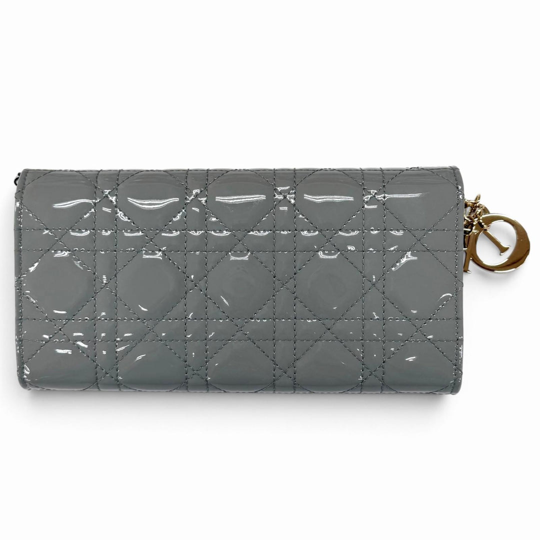 Pristine Christian Dior Purse Lady Dior Cannage Chain Leather Wallet S0020OVRB